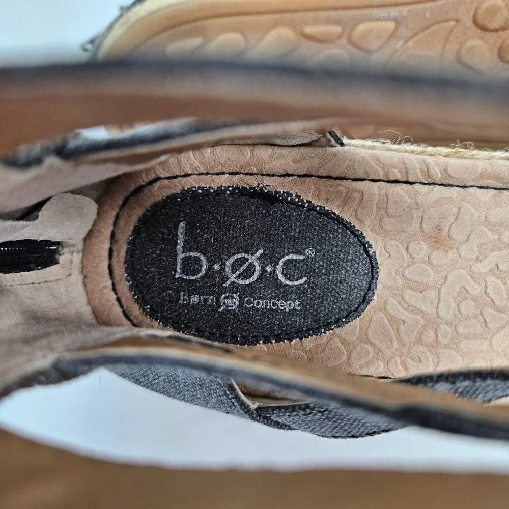BOC Born Concept Lucy Gray Lace Up Tie Gladiator Espadrille Flat 8